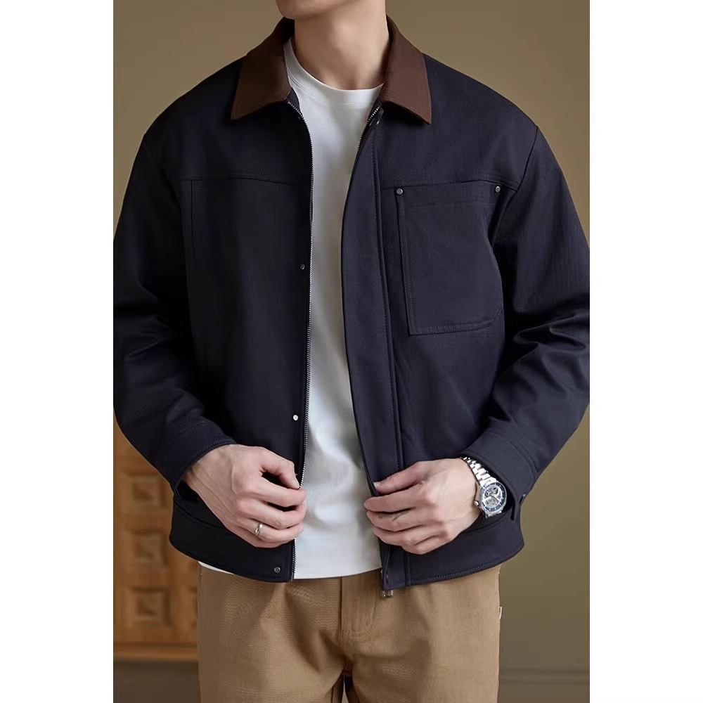 Mens Fashionable Casual Vintage Lapel Jacket - الصورة 5