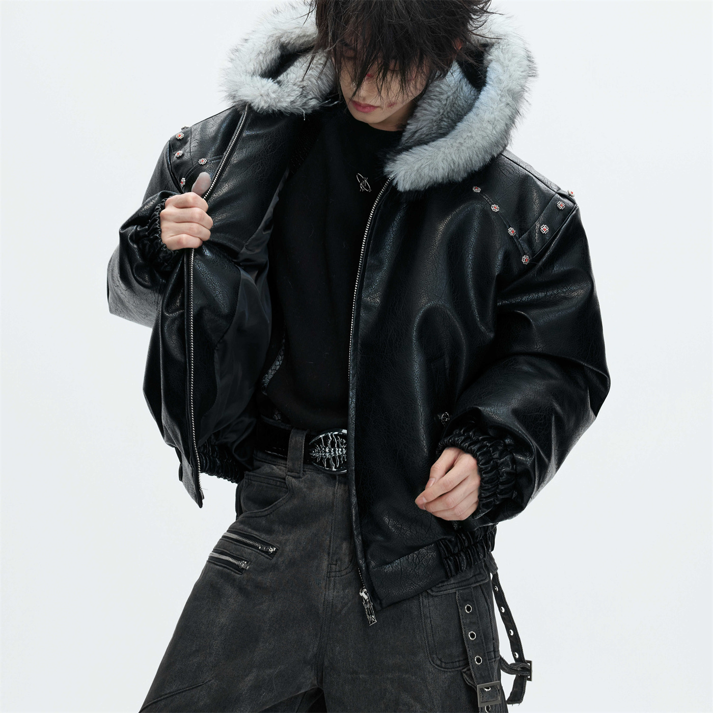 Hooded Extra-thick Fleece-lined Winter Coat