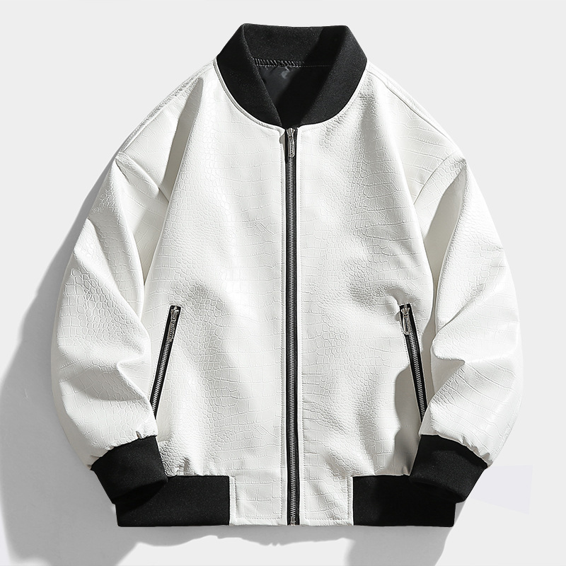 Fashionable Casual Trendy Leather Jacket Coat For Men