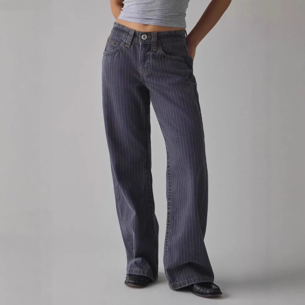 Women's Fashionable Denim Floor-length Pants