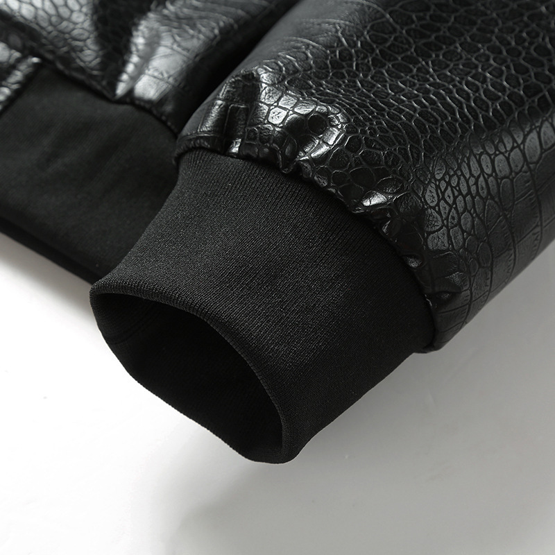 Fashionable Casual Trendy Leather Jacket Coat For Men - الصورة 5