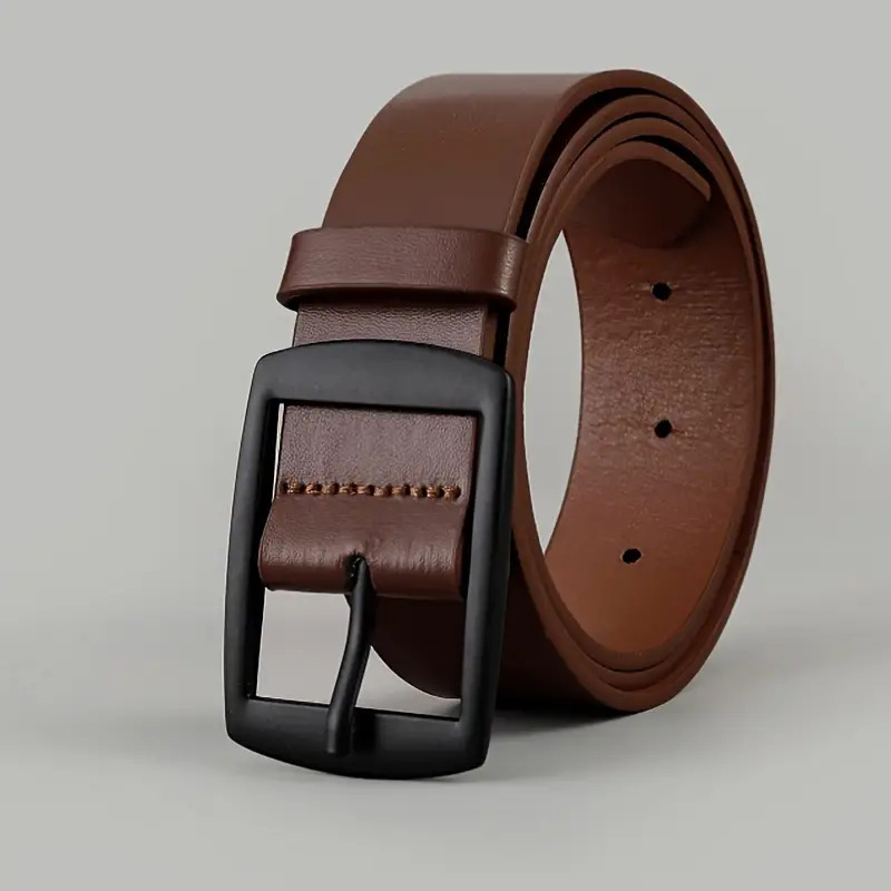 Men Business Casual Trousers Jeans Belt - Image 3