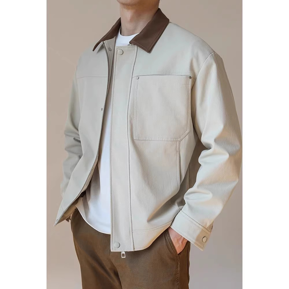 Mens Fashionable Casual Vintage Lapel Jacket - الصورة 4