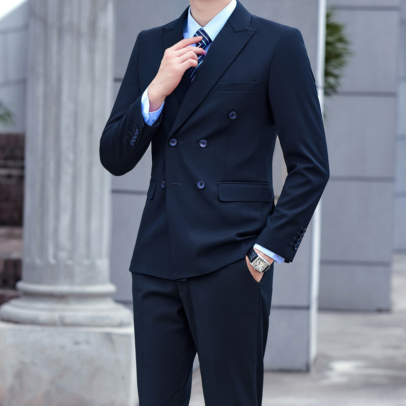 Double Breasted Suit Two-piece Set - الصورة 10