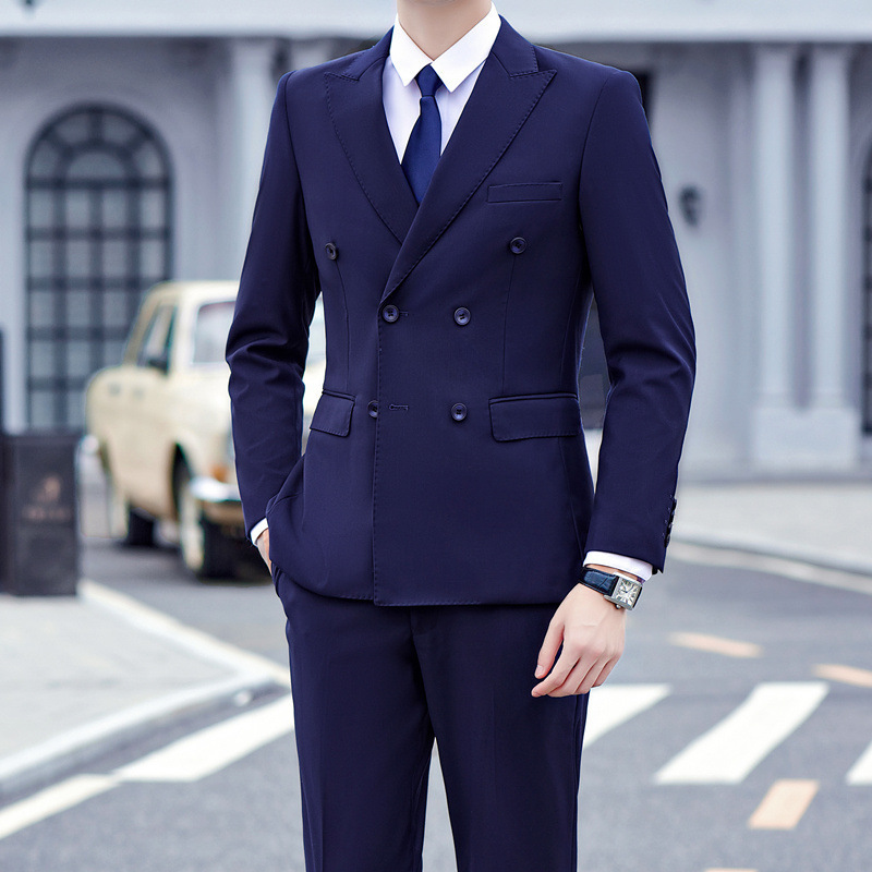 Double Breasted Suit Two-piece Set - الصورة 9