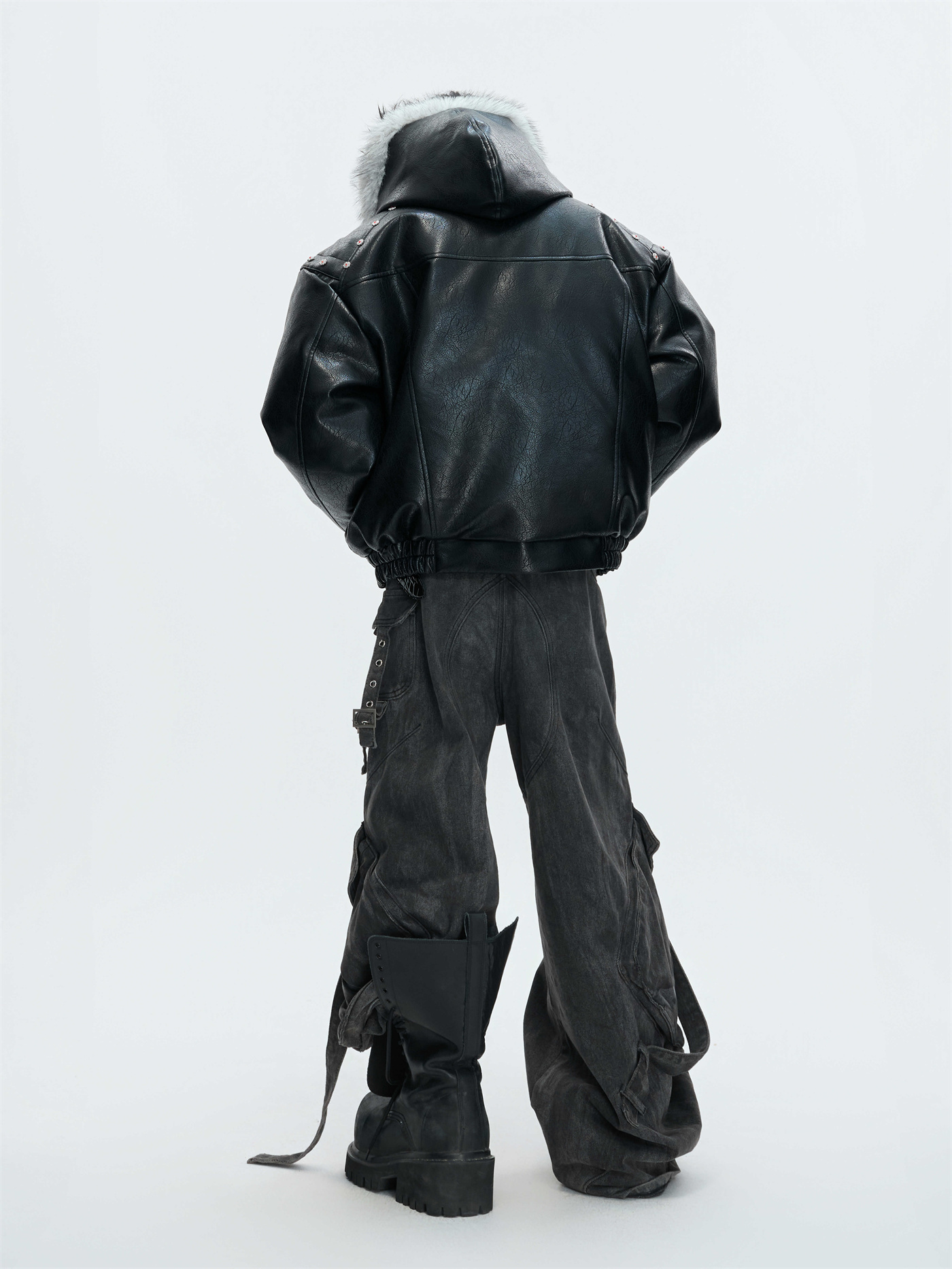Hooded Extra-thick Fleece-lined Winter Coat - الصورة 5