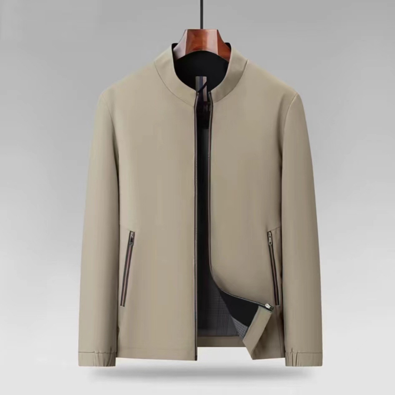 Men's Fashionable Stand-Neck Loose Casual Jacket - الصورة 2