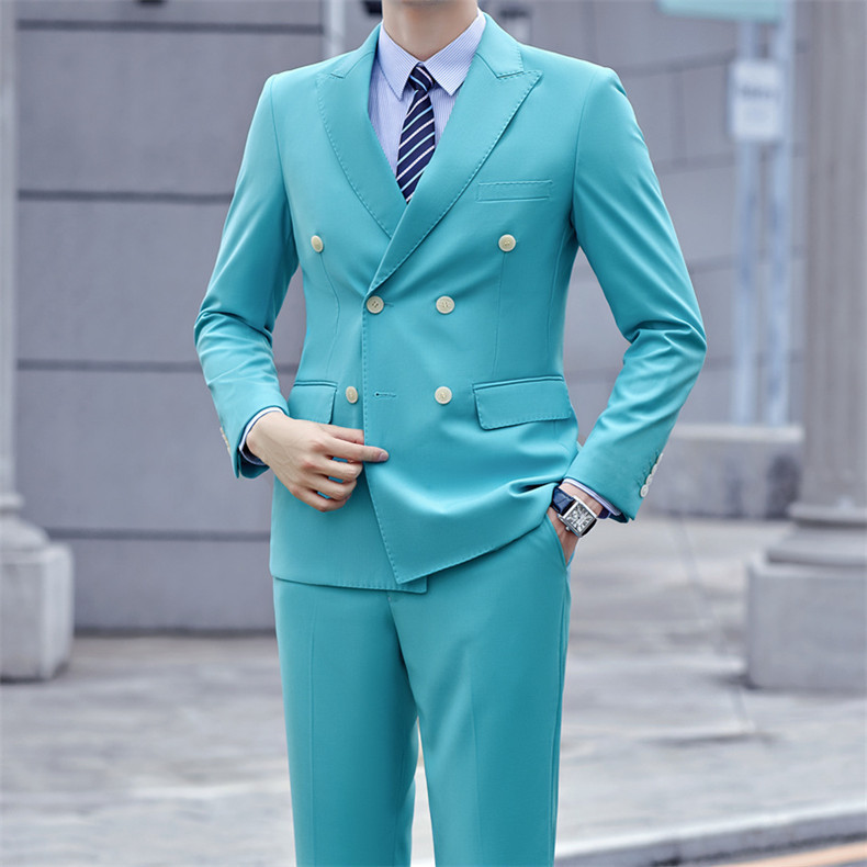 Double Breasted Suit Two-piece Set - الصورة 6