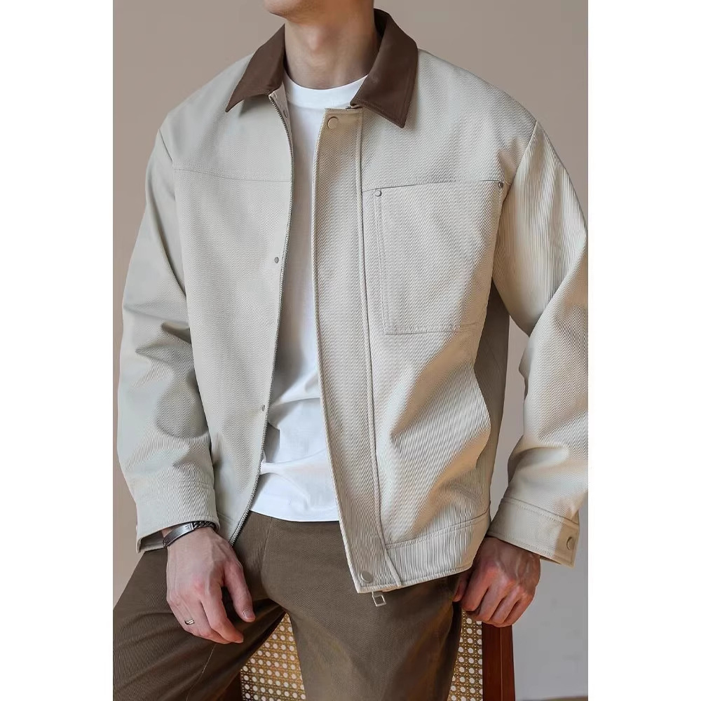 Mens Fashionable Casual Vintage Lapel Jacket - الصورة 3