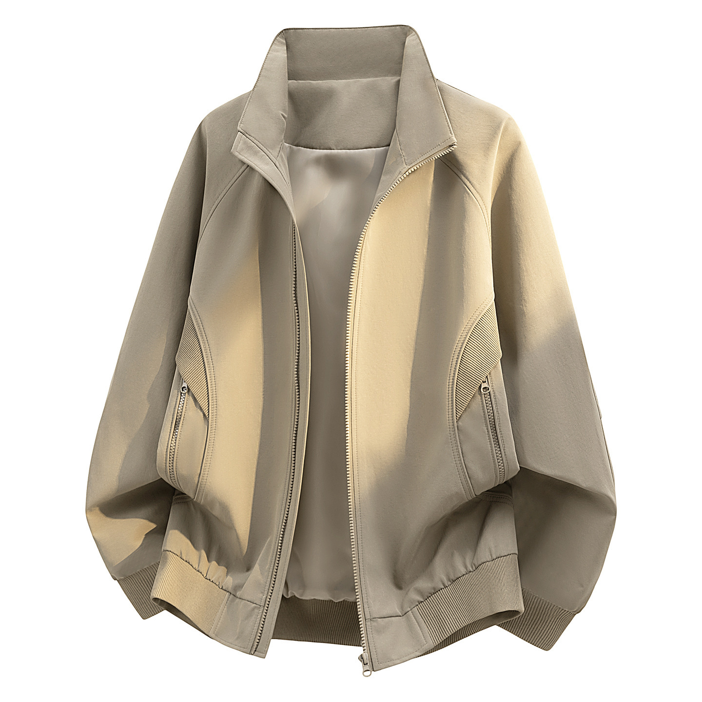 Jacket Outdoor Workwear Stand-collar Plus-size Jacket Coat Mens Springautumn - الصورة 2
