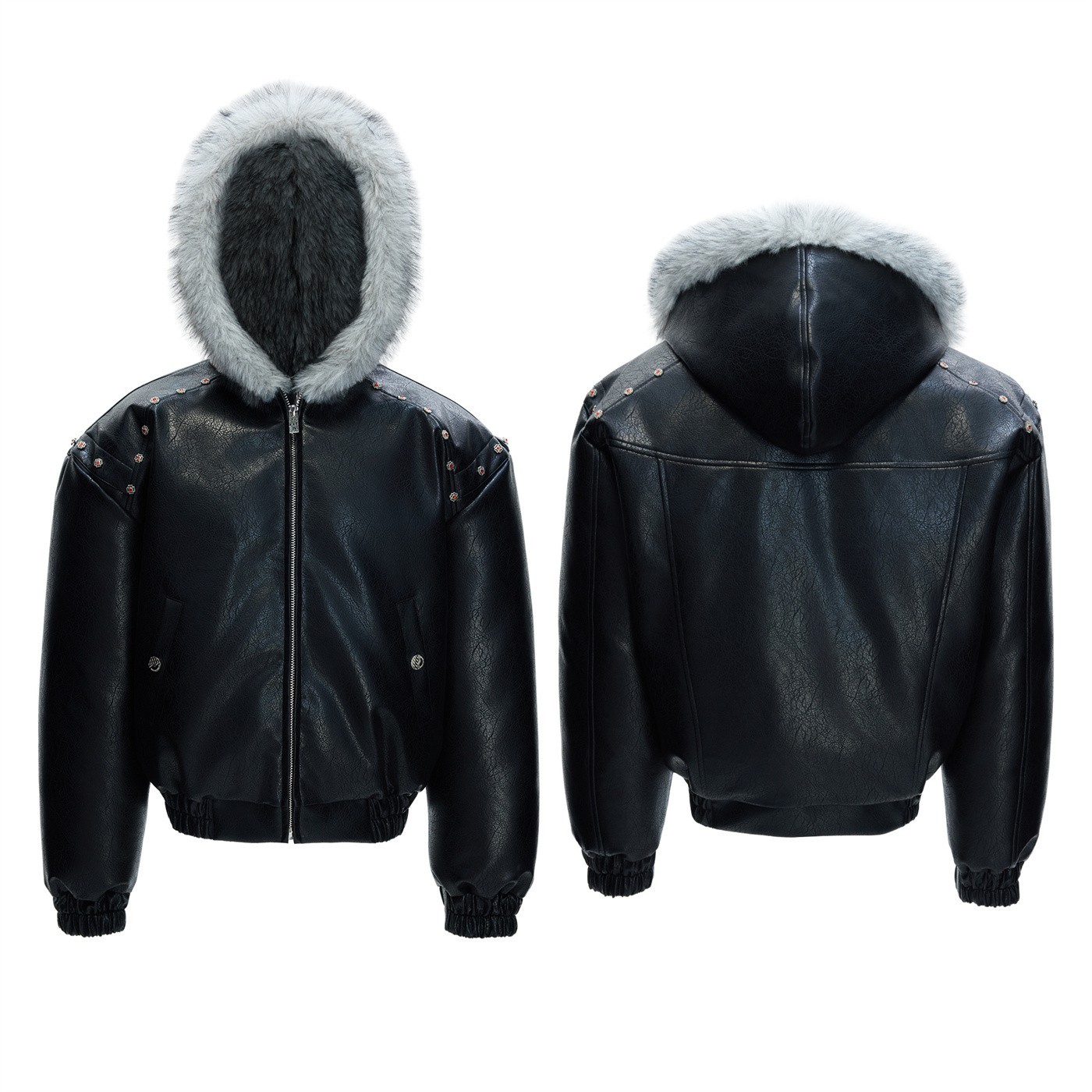 Hooded Extra-thick Fleece-lined Winter Coat - الصورة 2
