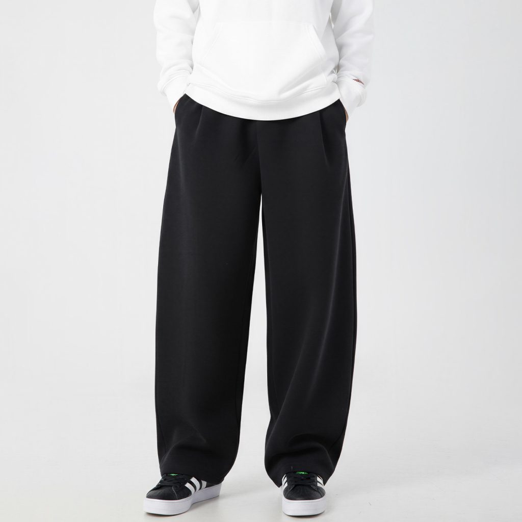 Mens Tailored Draping Casual Pants Loose-fitting And Straight-leg