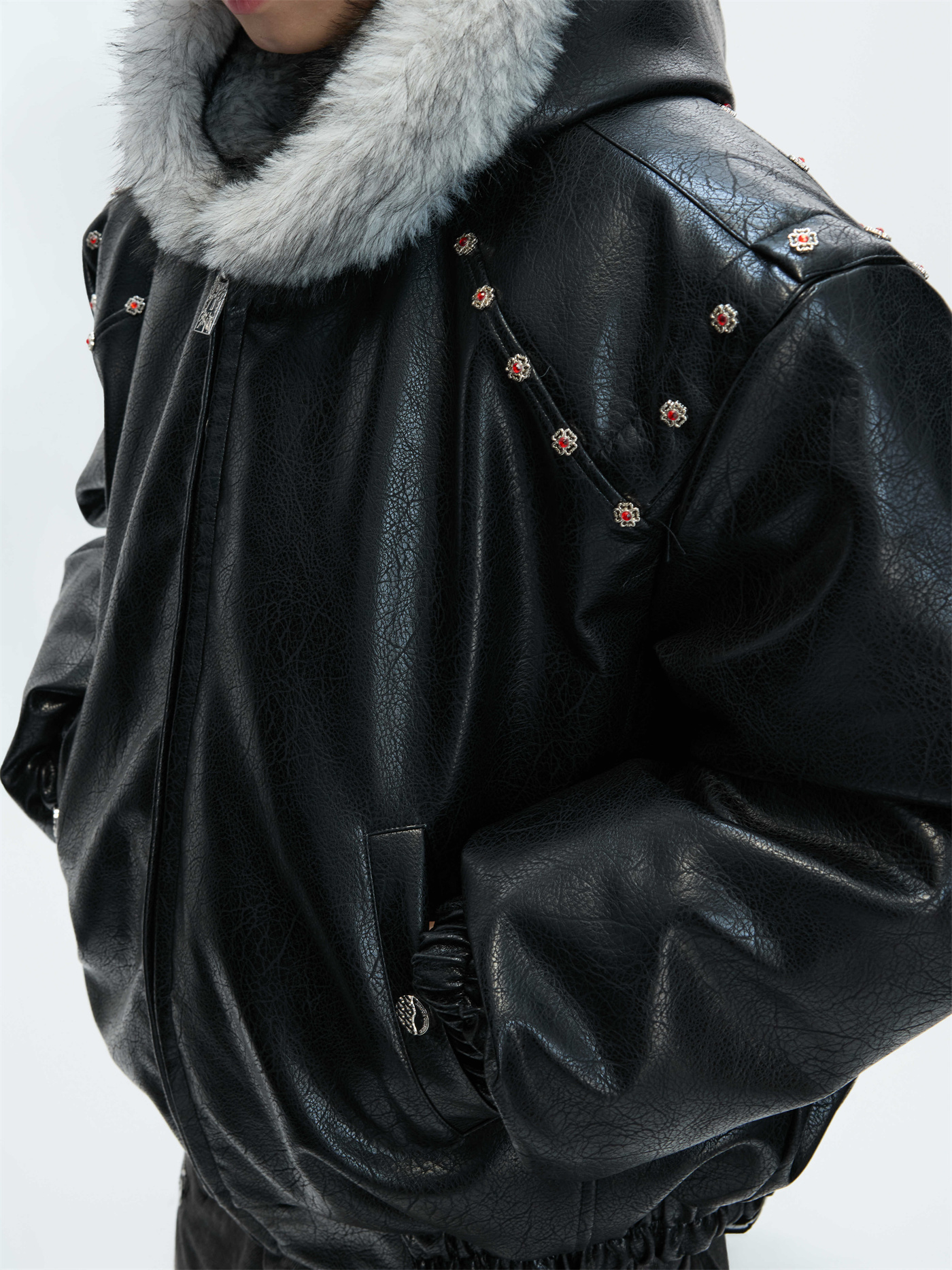 Hooded Extra-thick Fleece-lined Winter Coat - الصورة 3