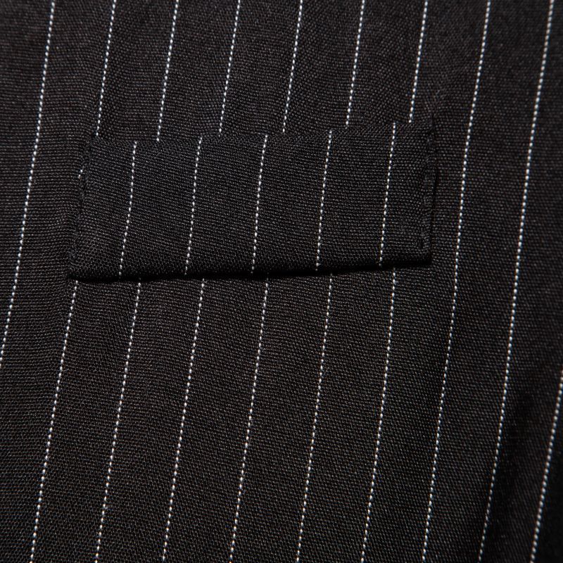 New Mens Stylish Vertical-striped Double-breasted Waistcoat - الصورة 5