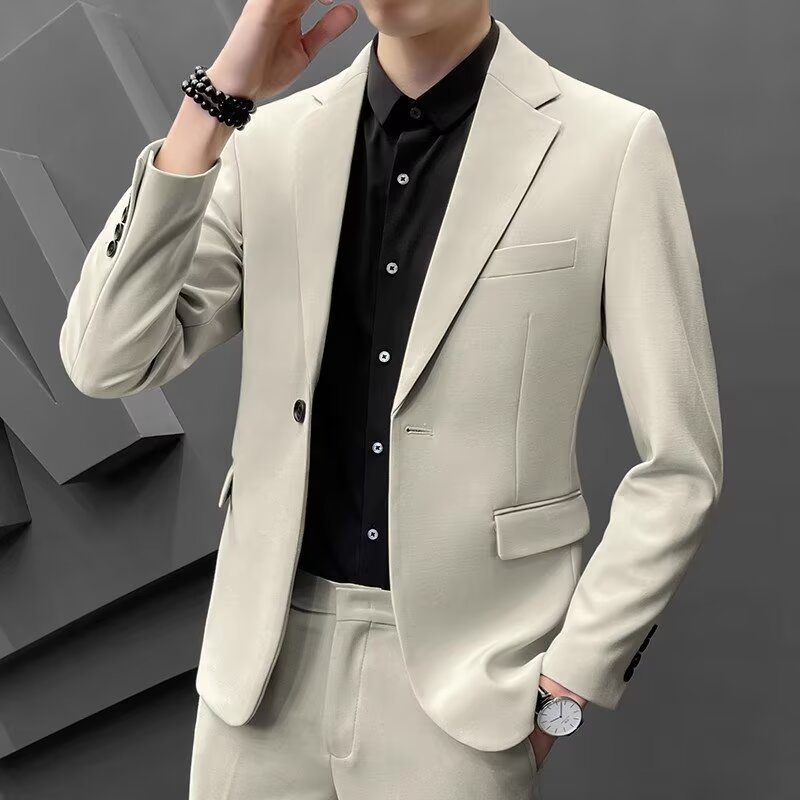 Casual Men's Suit Korean Version Trendy - الصورة 8
