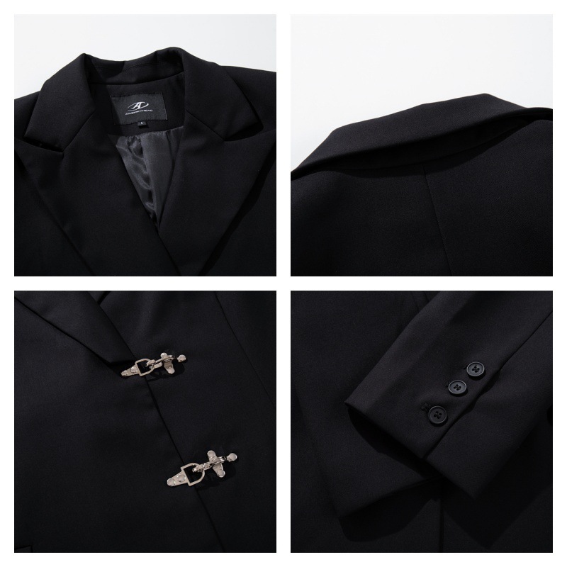 Casual Blazer With A Snap-button Closure - الصورة 3