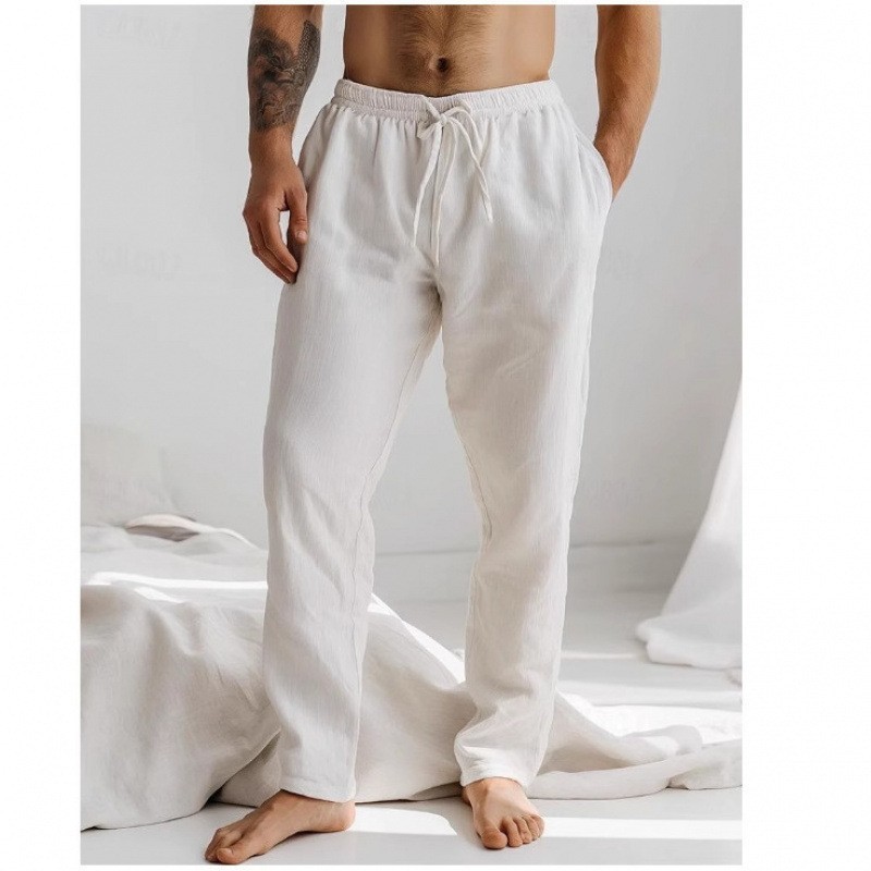 Mens Loose Comfortable And Breathable Straight-leg Trousers - الصورة 10
