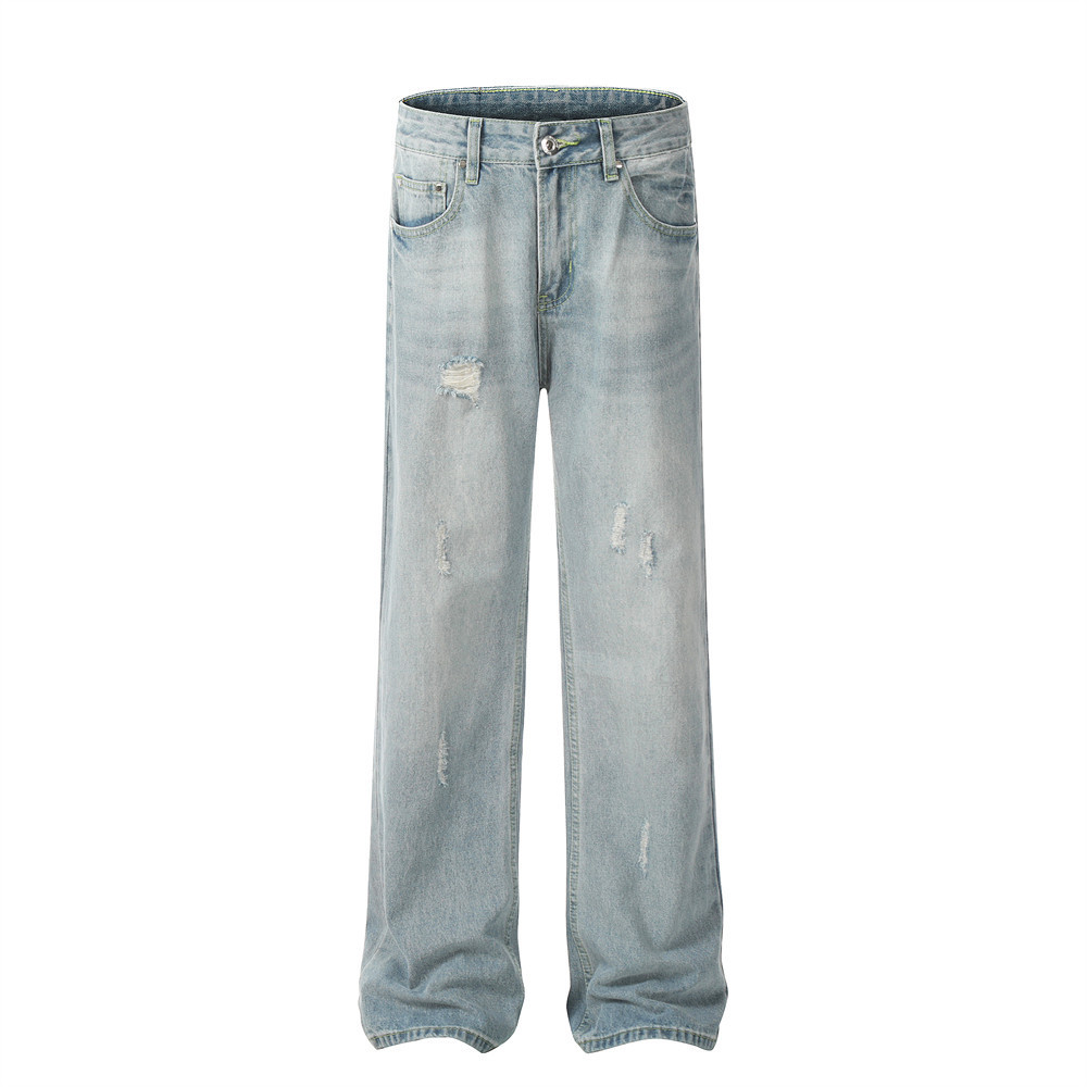Fashion Wash Ripped Jeans For Men - Image 8