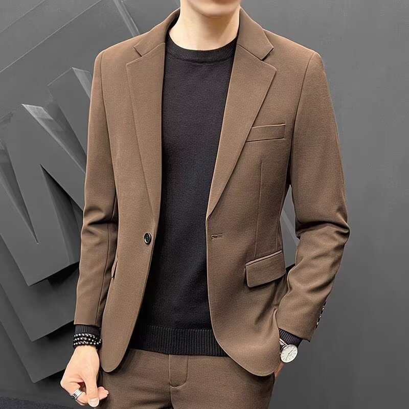 Casual Men's Suit Korean Version Trendy - الصورة 7
