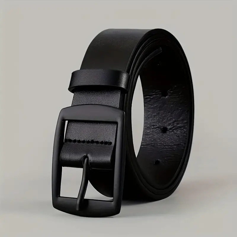 Men Business Casual Trousers Jeans Belt - Image 6