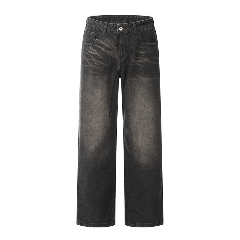 Retro Fashion Gradient Straight Jeans Men - Image 5