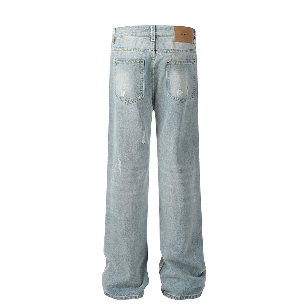 Fashion Wash Ripped Jeans For Men - Image 2