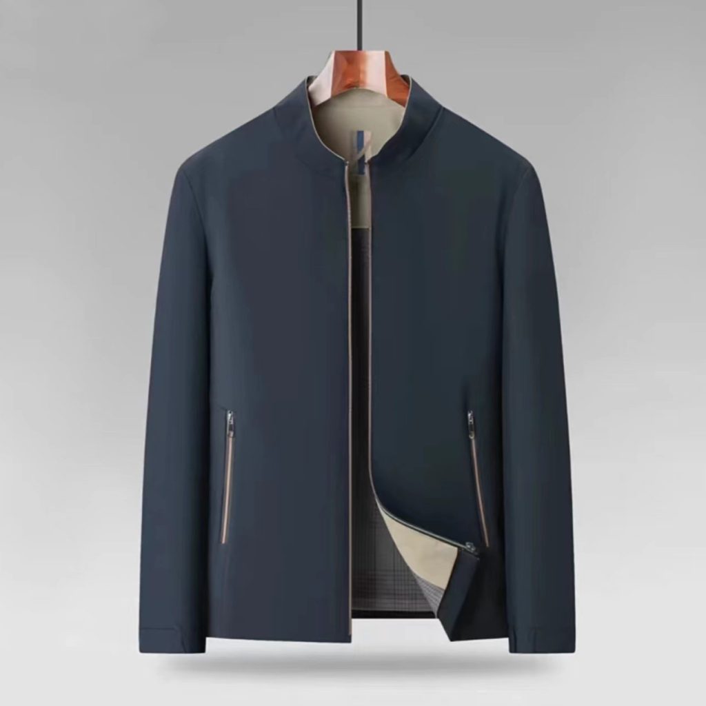 Men's Fashionable Stand-Neck Loose Casual Jacket